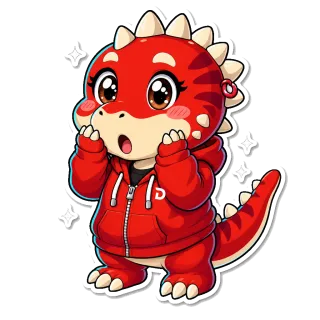 Divi Dino looking surprised
